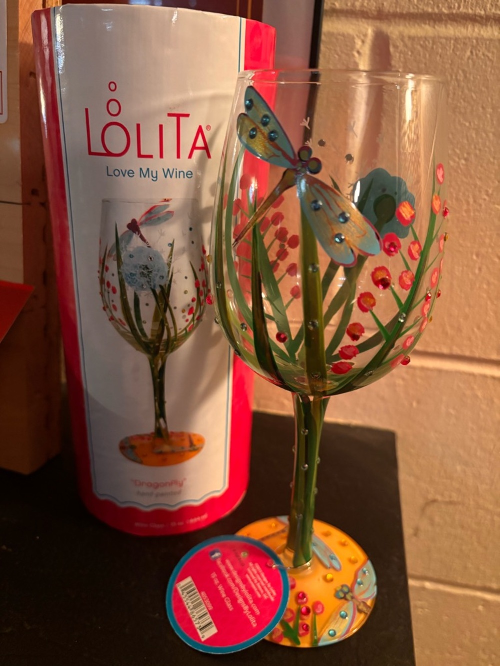 NWT Lolita Firefly Wine Glass